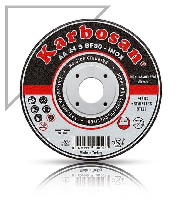 Karbosan İnox Kesici Düz 180X3X22Mm 10210 resmi