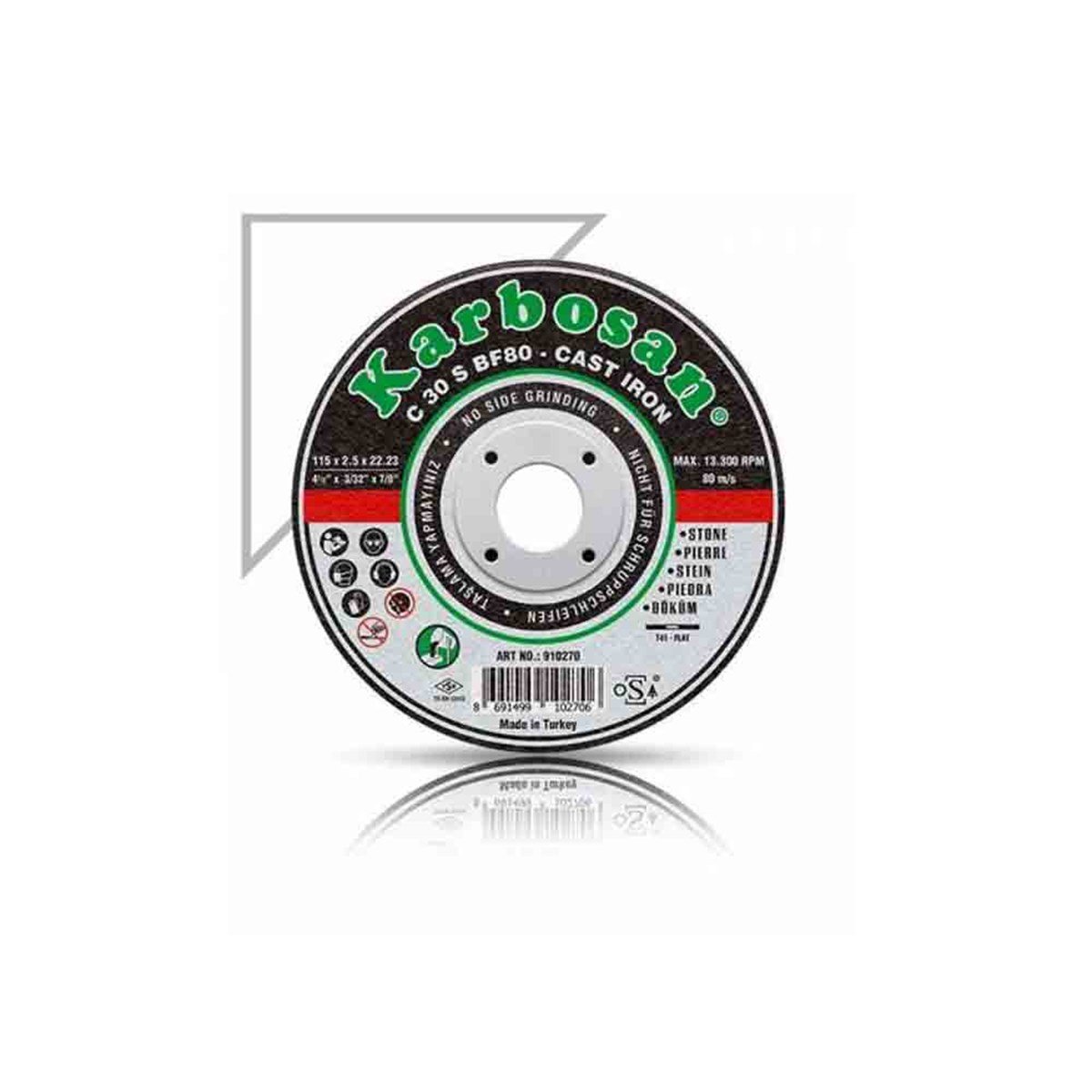 Karbosan Döküm Kesme Taşı 115X2.5X22.23Mm 10270 resmi