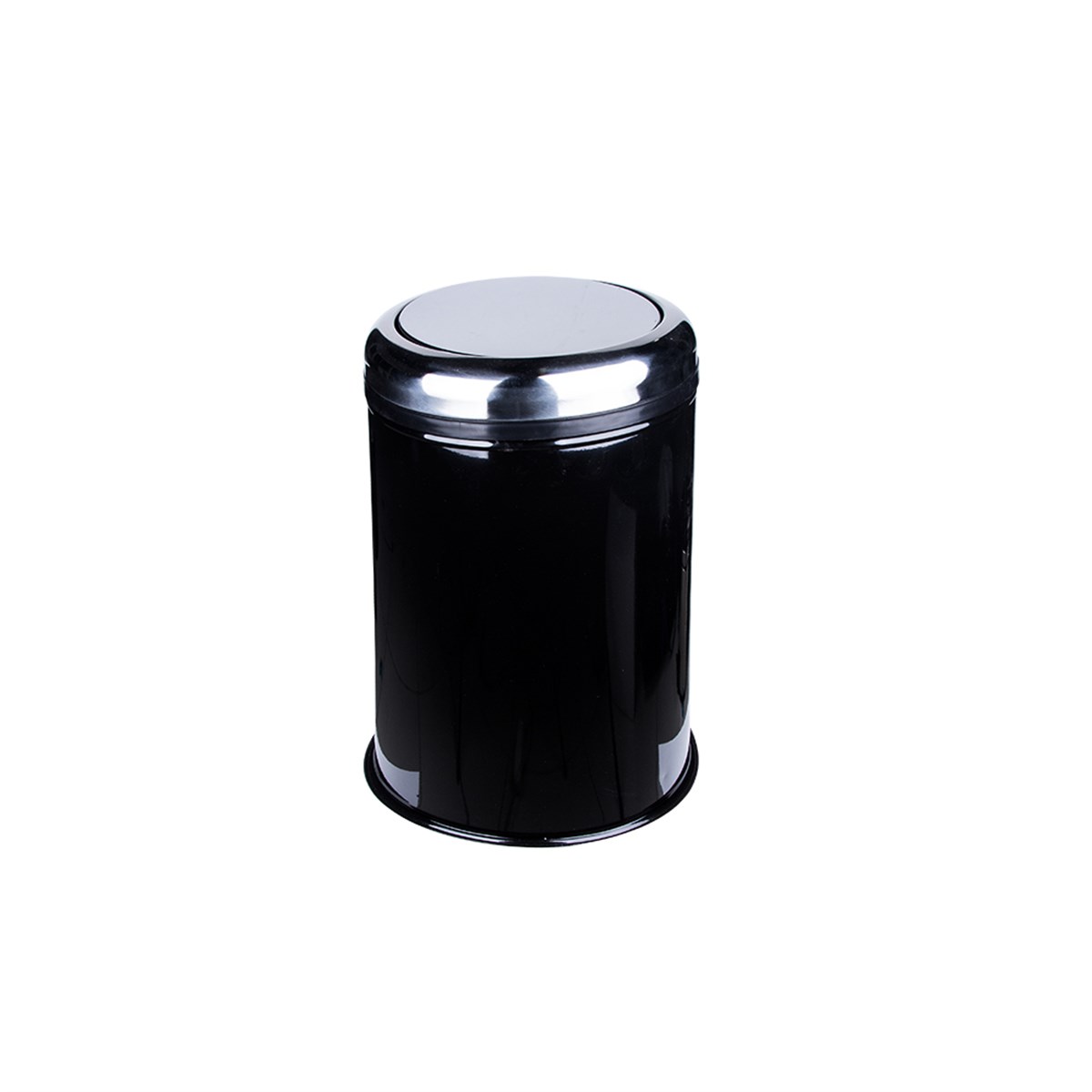 Maxiflow Pratik Kapak Çöp Kovası 8 Lt Siyah 28656 resmi