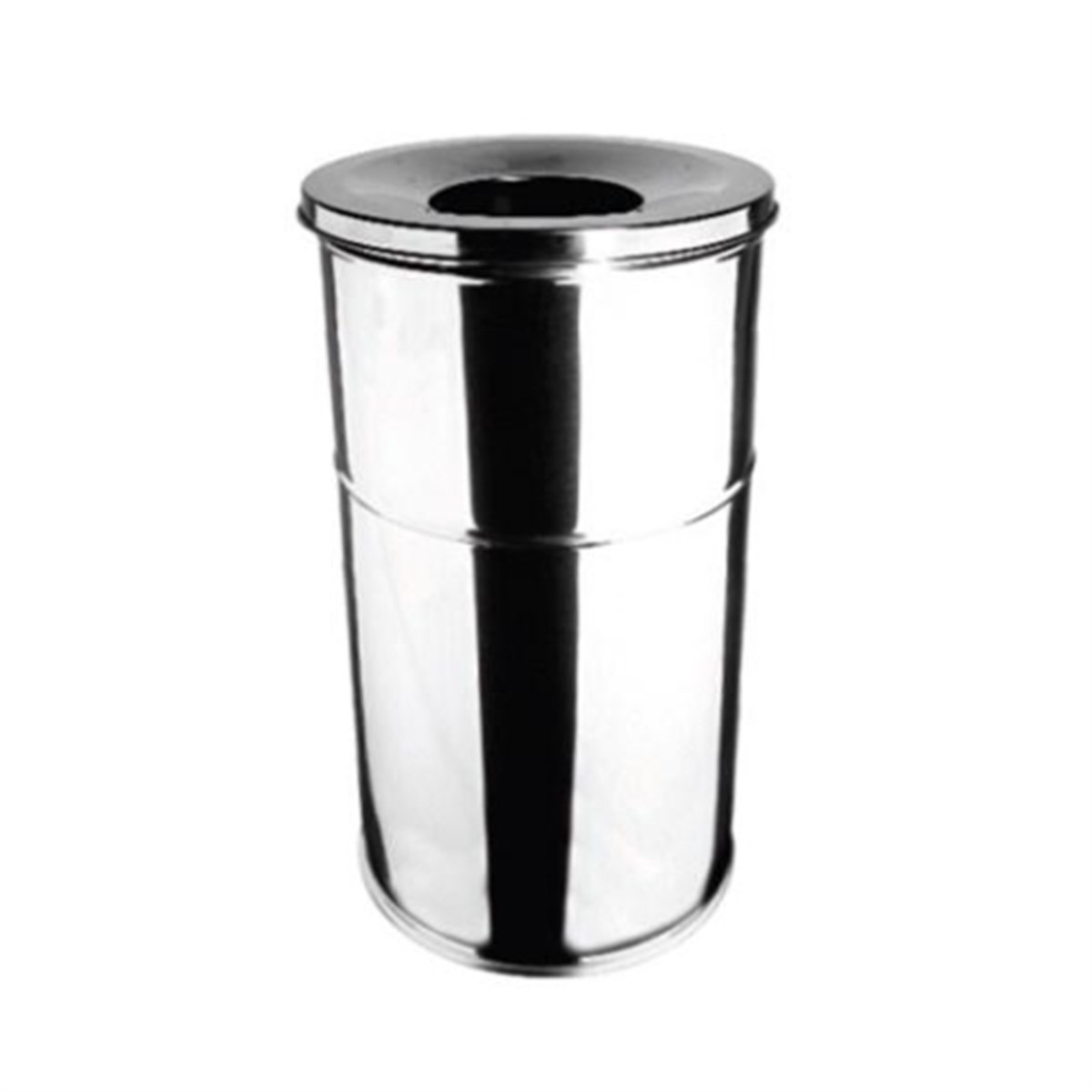 Maxiflow Düz Kapak Çöp Kovası Ø27 Ss430 13326 resmi