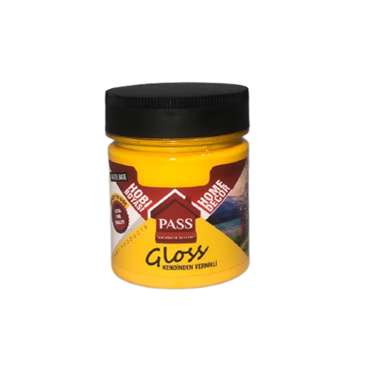 Pass Vernikli Lack Hobi Boyası 120Cc 4009 Sarı resmi