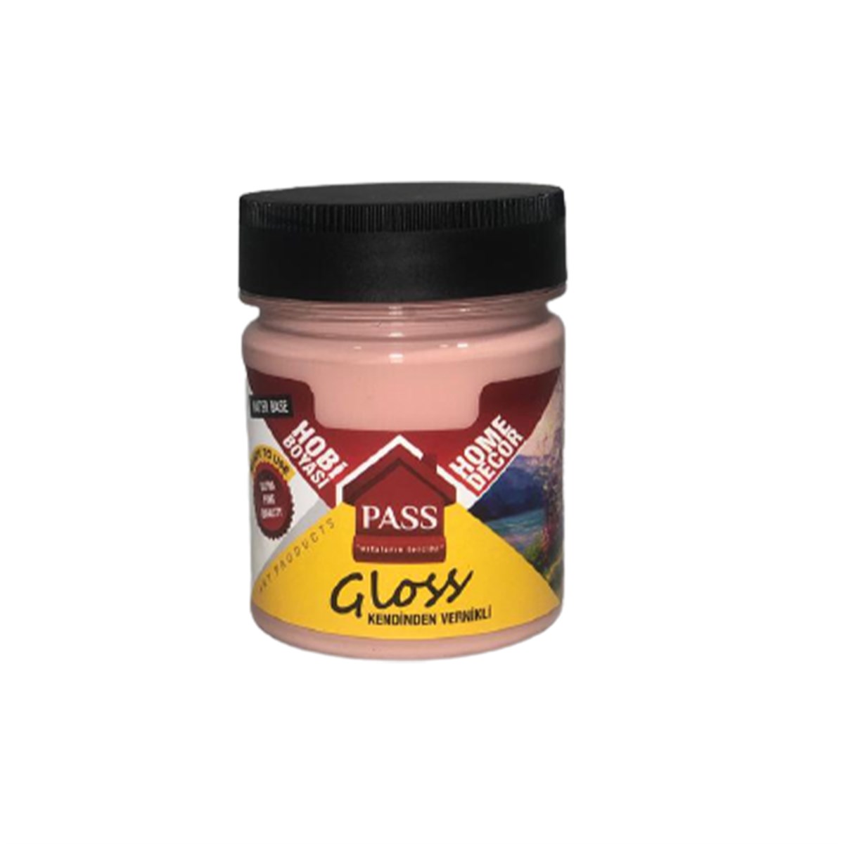 Pass Vernikli Lack Hobi Boyası 120Cc 4013 Pudra Pembe resmi