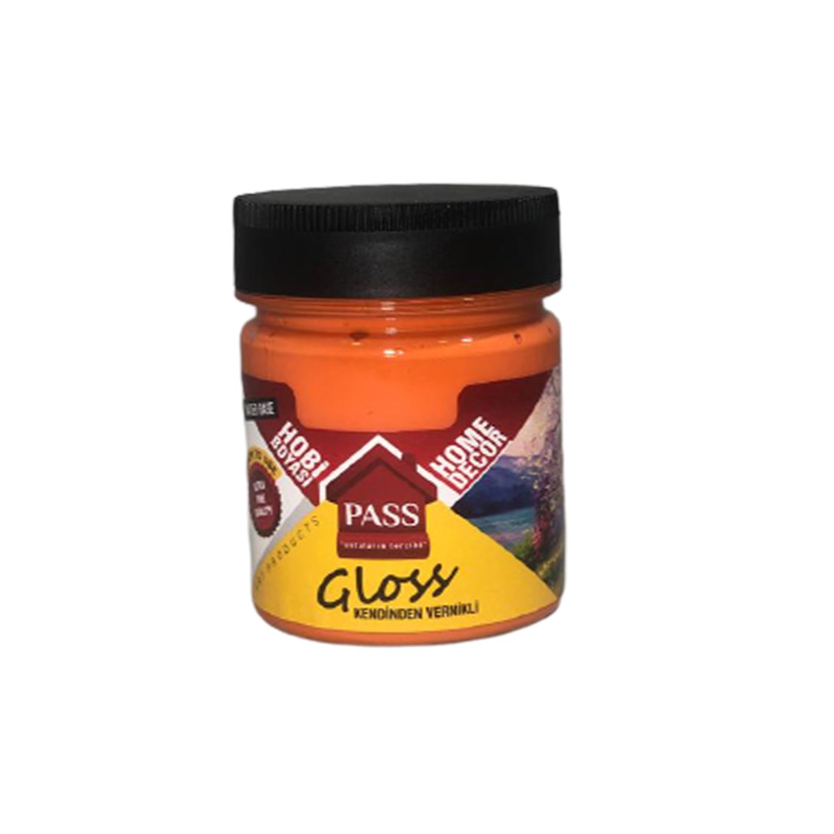 Pass Vernikli Lack Hobi Boyası 120Cc 4016 Turuncu resmi