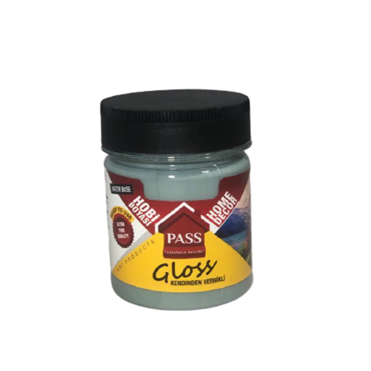 Pass Vernikli Lack Hobi Boyası 120Cc 4018 Gri Yeşil resmi