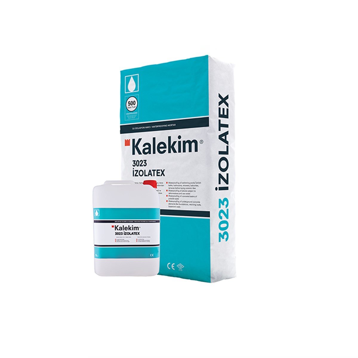 Kalekim 3023 Izolatex Çift Bileşenli Su Yalıtım Malzemesi 25kg (Yarı Elastik) resmi
