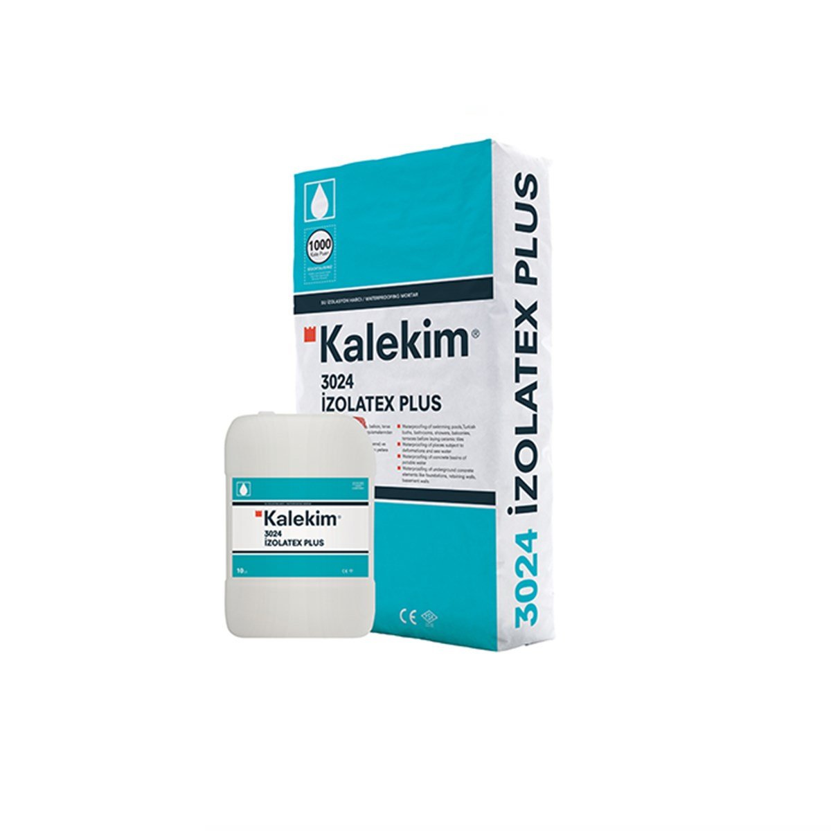 Kalekim 3024 Izolatex Plus Çift Bileşenli Su Yalıtım Malzemesi 30kg (Tam Elastik) resmi