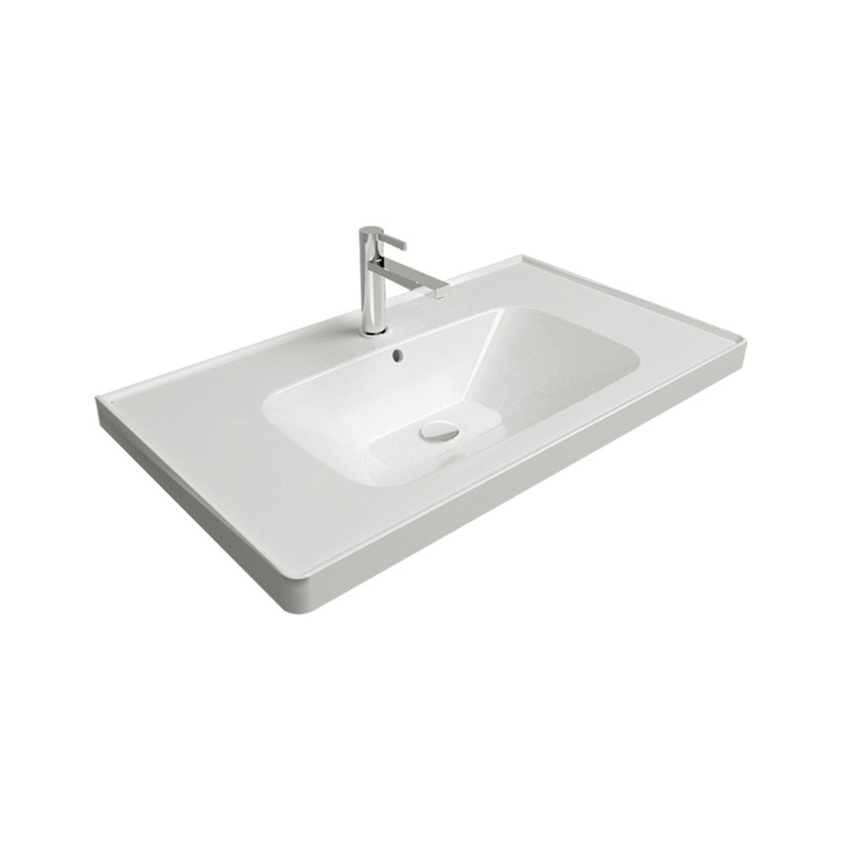 Newarc Etajerli Lavabo Newline 80X45X4,5Cm New.L.080 resmi
