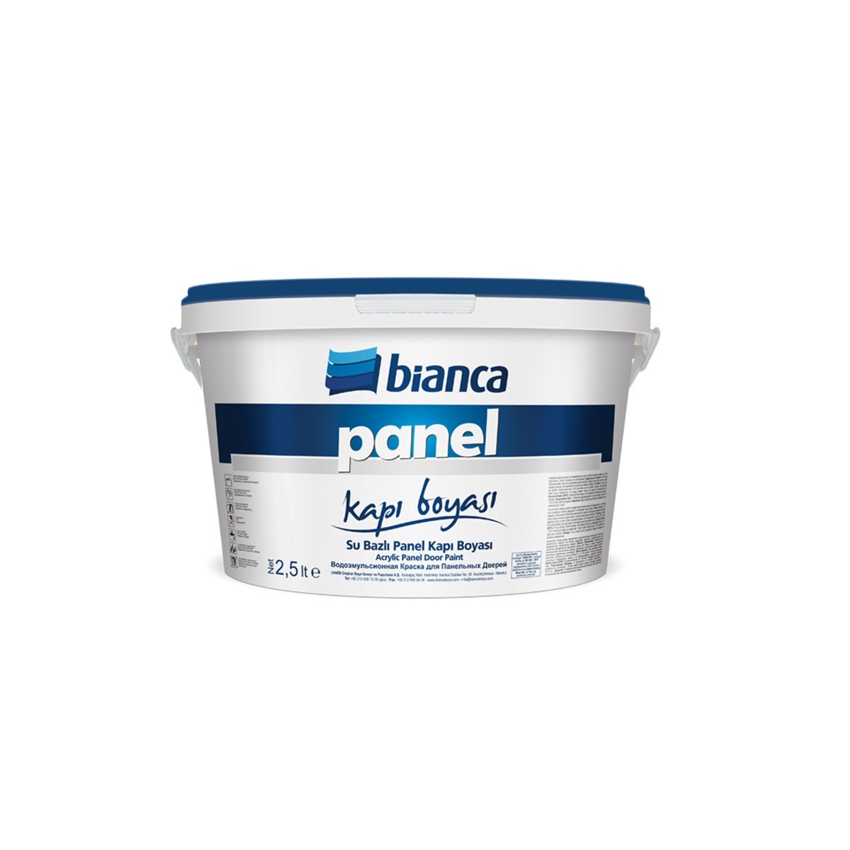Bianca Panel Kapı Boyası Beyaz (Su Bazlı) 0,75 Lt resmi