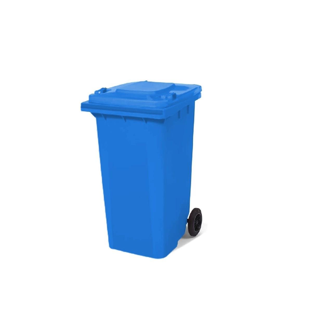 120 Lt Tekerlekli Çöp Konteyner Mavi Ctk-3003 resmi
