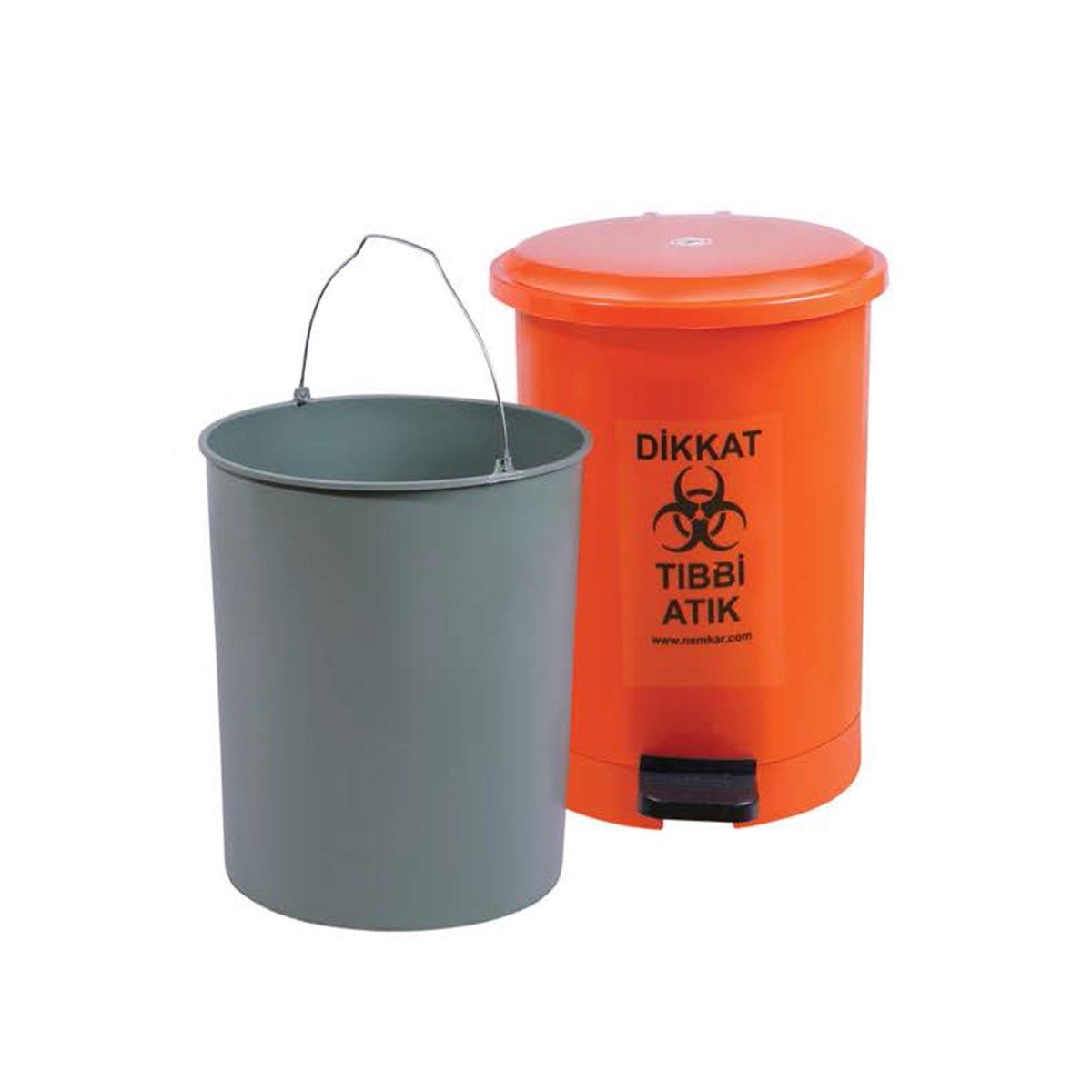 Nemkar Tıbbi Atık Kova Pedallı TAK-1140 40 Lt resmi