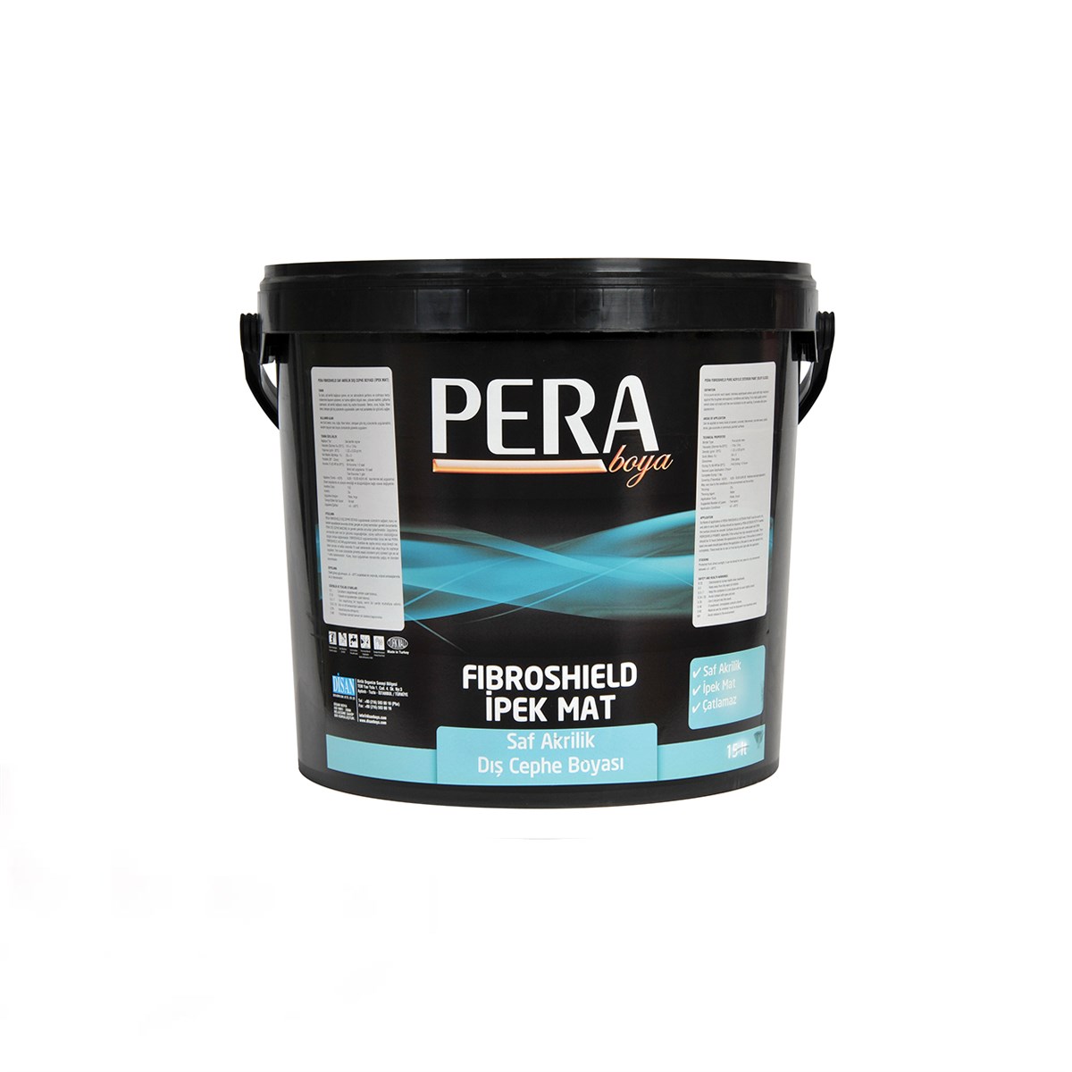 Pera Fibroshield Mat Akrilik Dış Cephe Boyası 2,5 Lt (3,5 Kg) Beyaz resmi