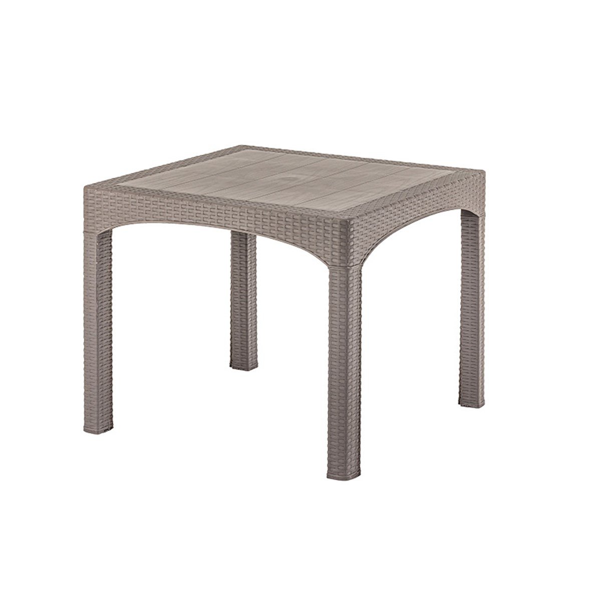 Brezza 2574 Rattan Masa 90x90x75 Cm Çöl Grisi resmi
