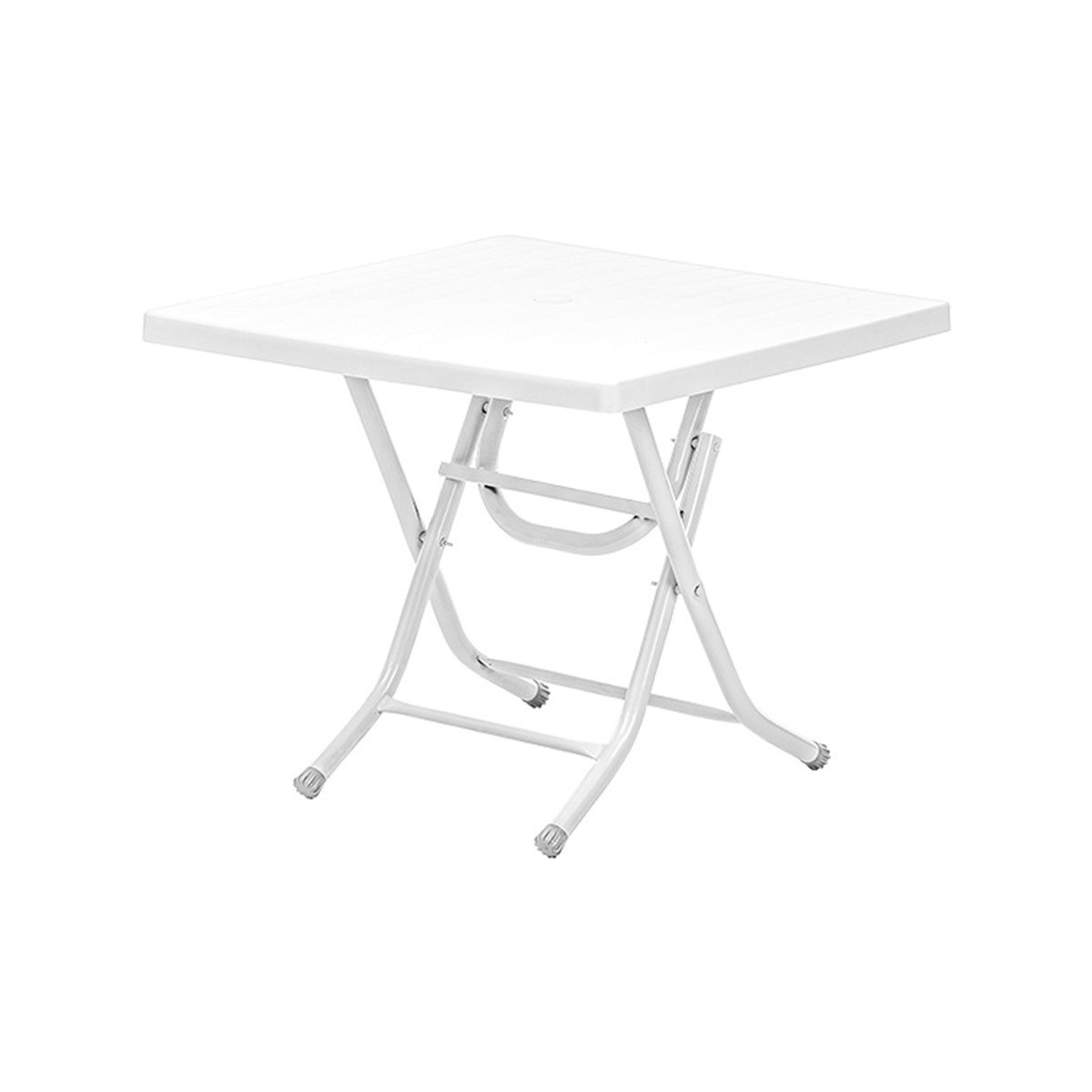 Brezza 2572 Kare Katlanır Masa 80x80x69 Cm Beyaz resmi