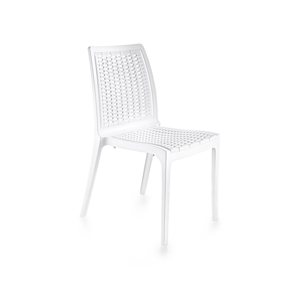 Brezza 2523 Rattan Sandalye Beyaz resmi