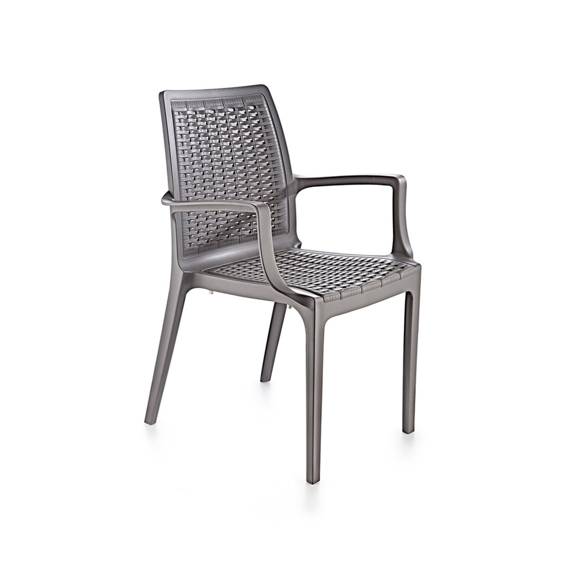 Brezza 2524 Rattan Koltuk Çöl Grisi resmi