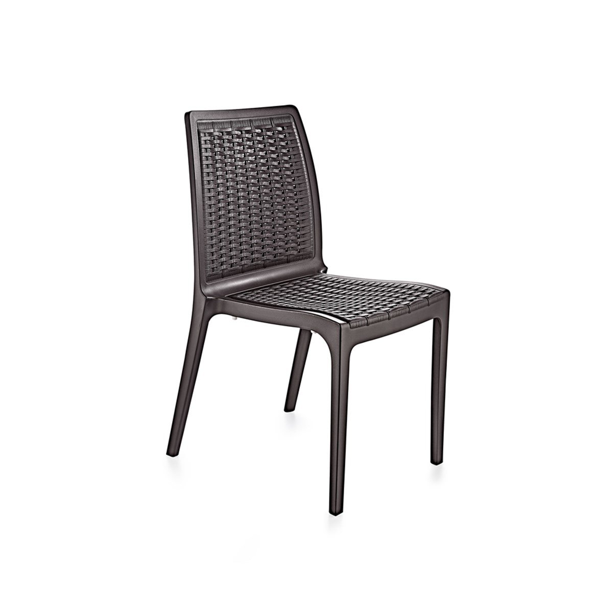 Brezza 2523 Rattan Sandalye Koyu Kahve resmi