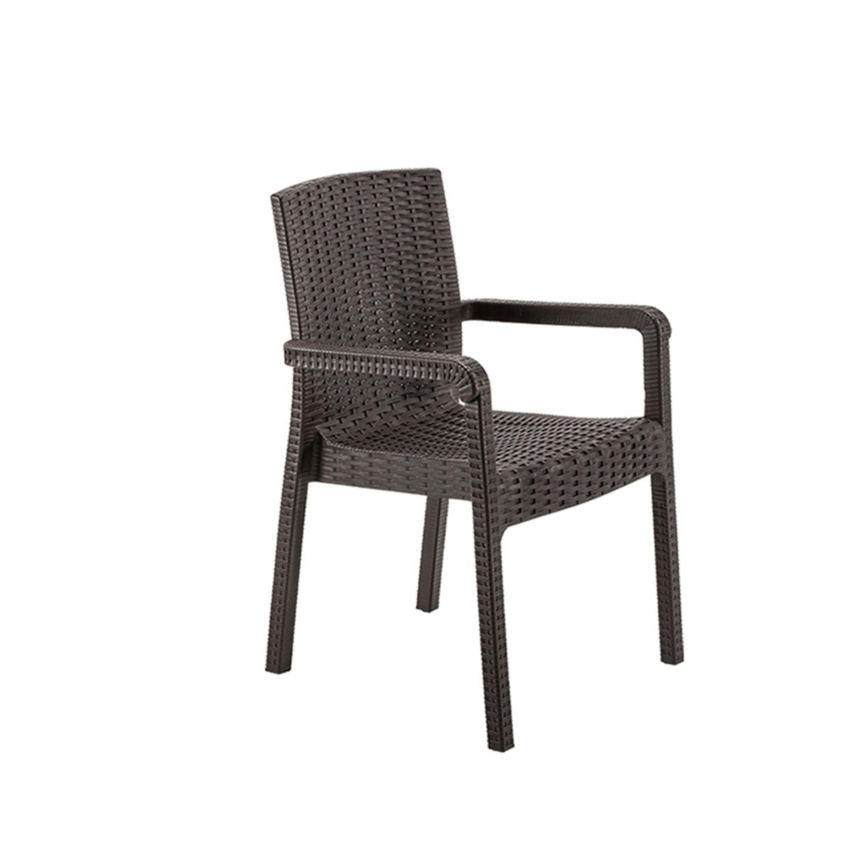 Brezza 2527 Rattan Royal Koltuk Koyu Kahve resmi