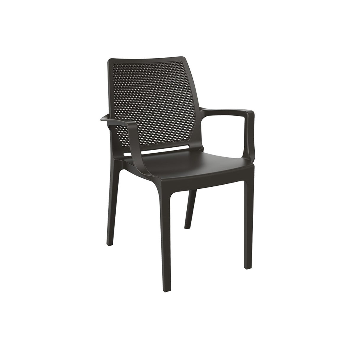 Brezza 2504 İcon Koltuk Koyu Kahve resmi