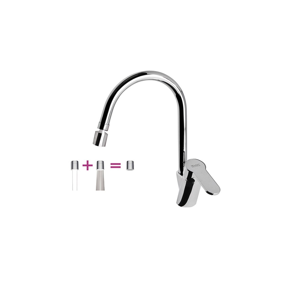 Newarc Master Döner Perlatörlü Eviye Bataryası 187731D resmi