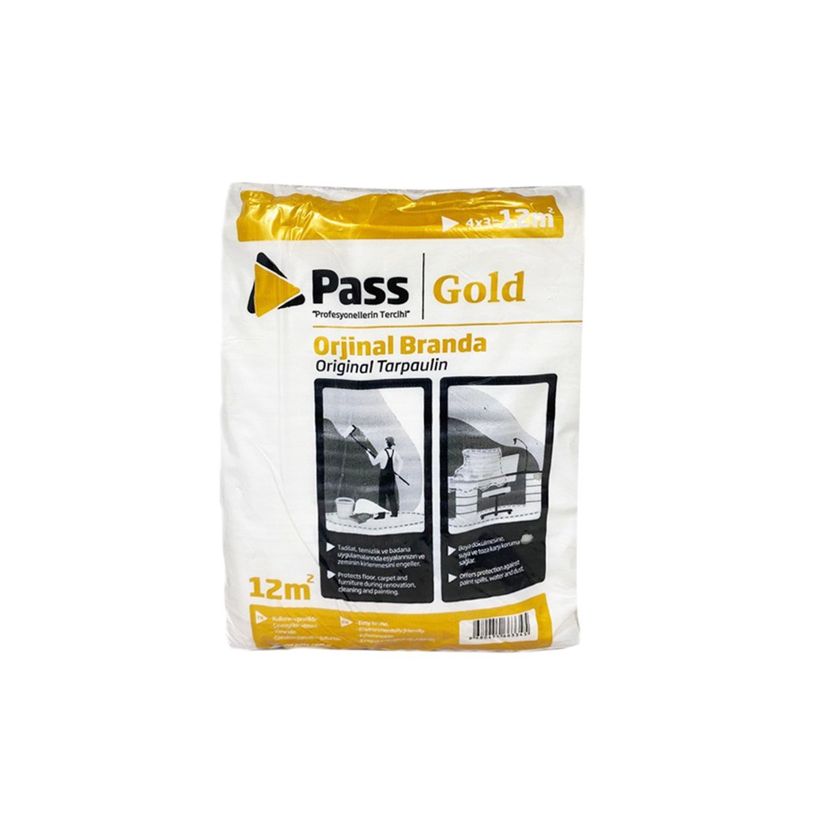 Pass Kullanıma Hazır Naylon Branda 12 M2 (3x4 Mt) resmi