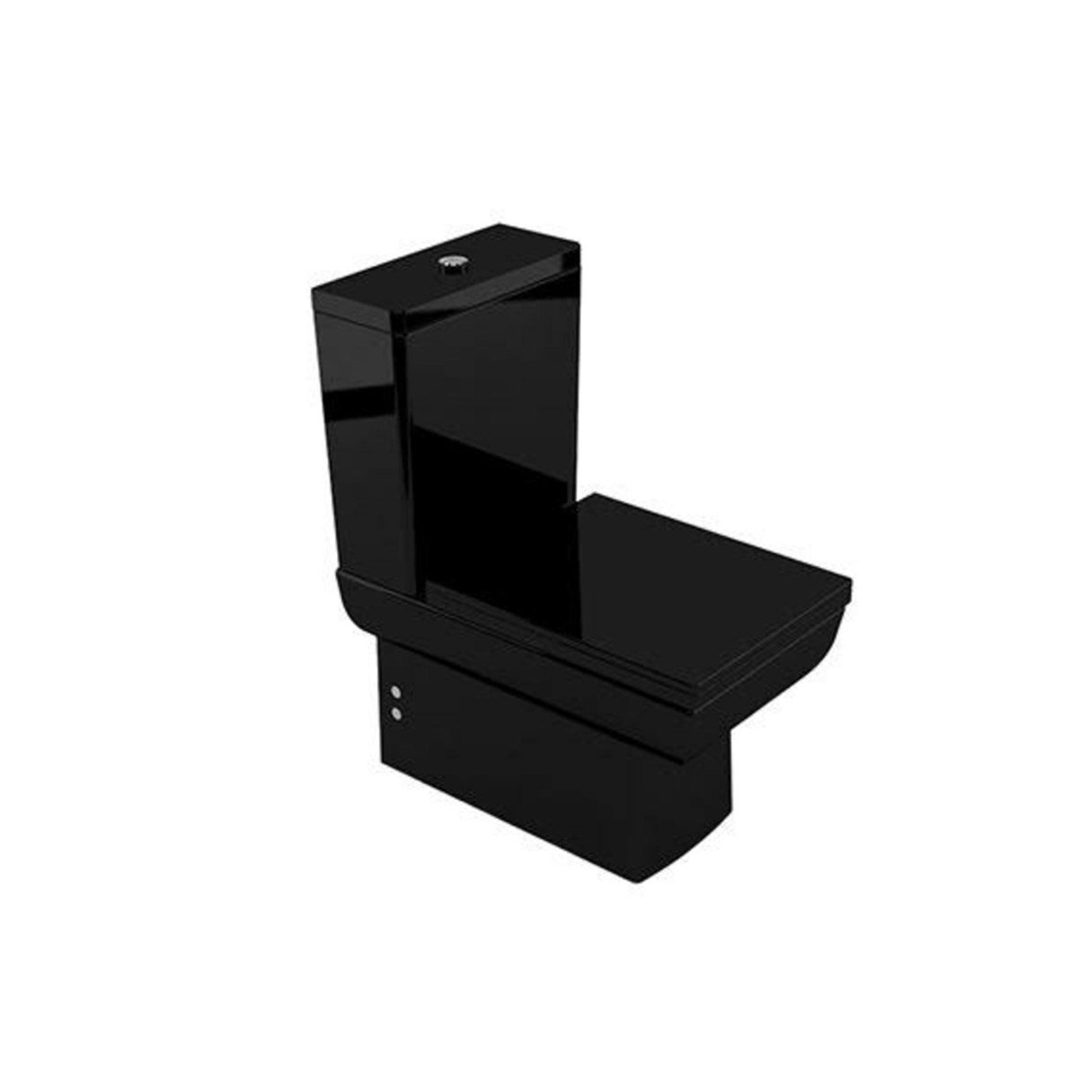 Newarc Power Duvara Sıfır Klozet Siyah + Rezervuar + İç Takım + Siyah Kapak 4822B resmi