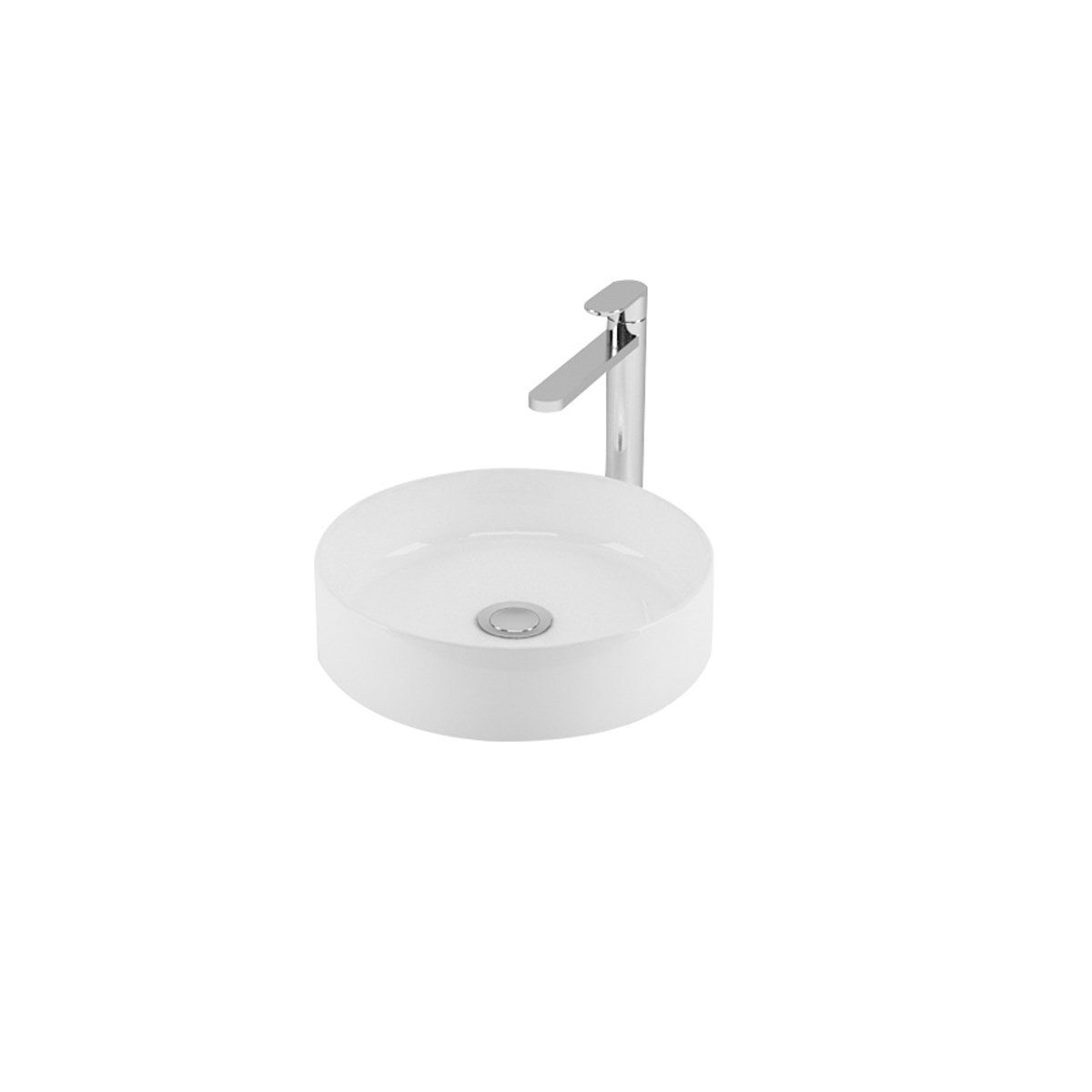 Newarc Tezgah Üstü Mittes Lavabo 34X9,5Cm Mit.L.034 resmi
