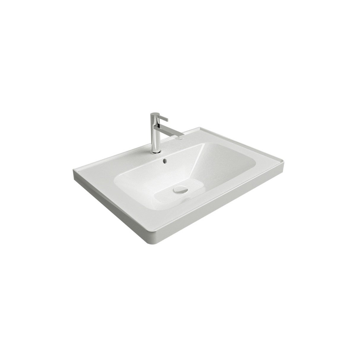 Newarc Etajerli Lavabo Newline 65X45X4,5Cm New.L.065 resmi