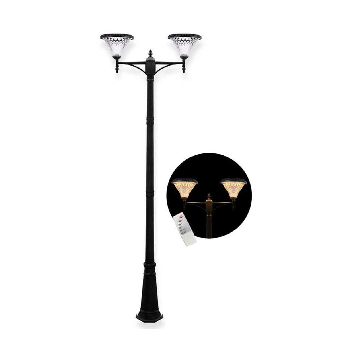 Solar Güneş Enerjili Sokak Armatürü 2X100W Fl-3157 resmi