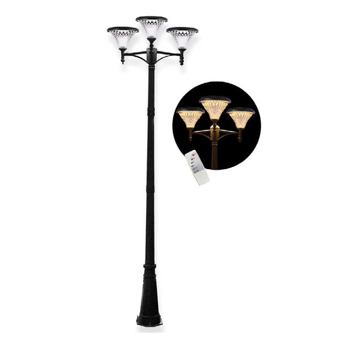 Solar Güneş Enerjili Sokak Armatürü 3X100W Fl-3158 resmi