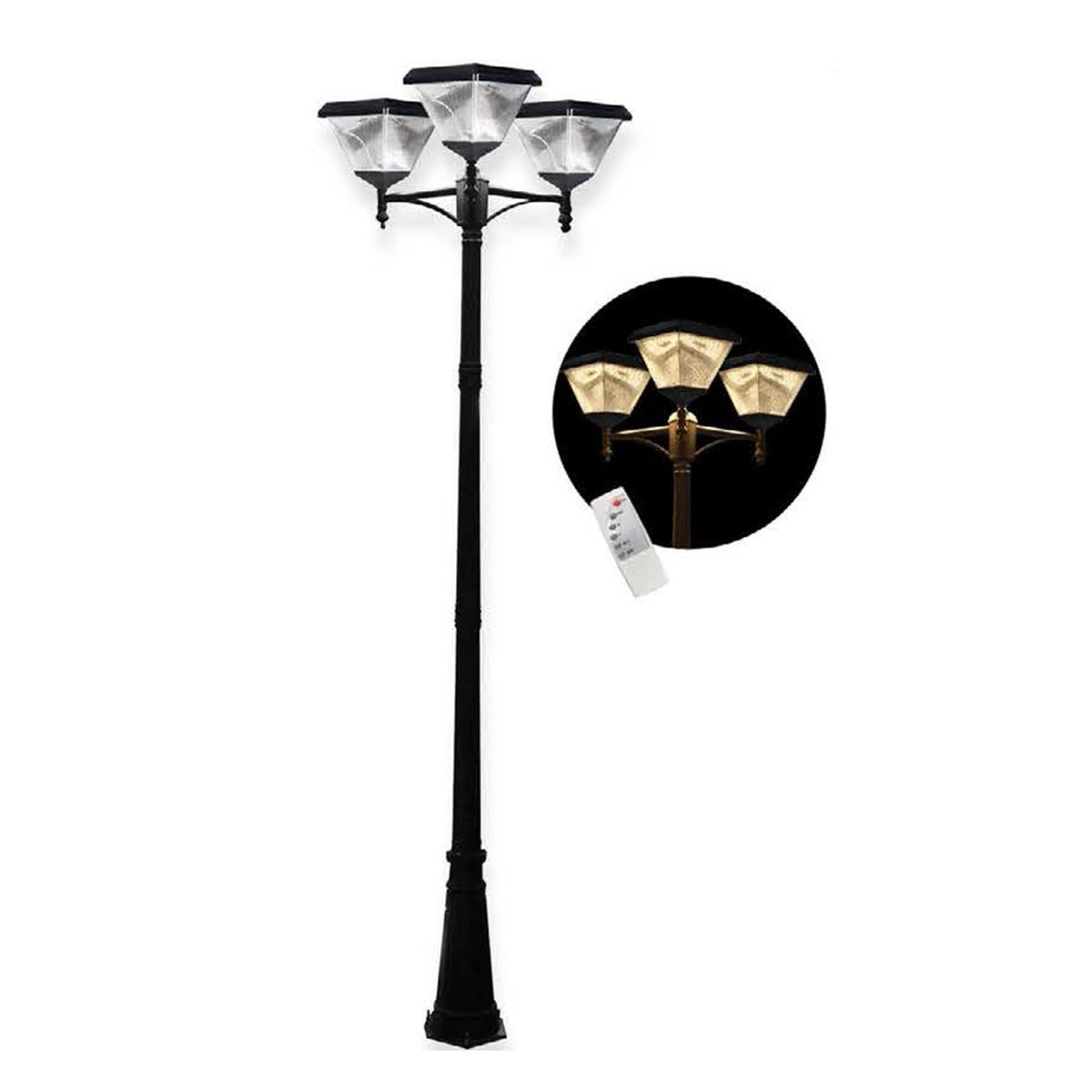 Solar Güneş Enerjili Sokak Armatürü 3X100W Fl-3159 resmi