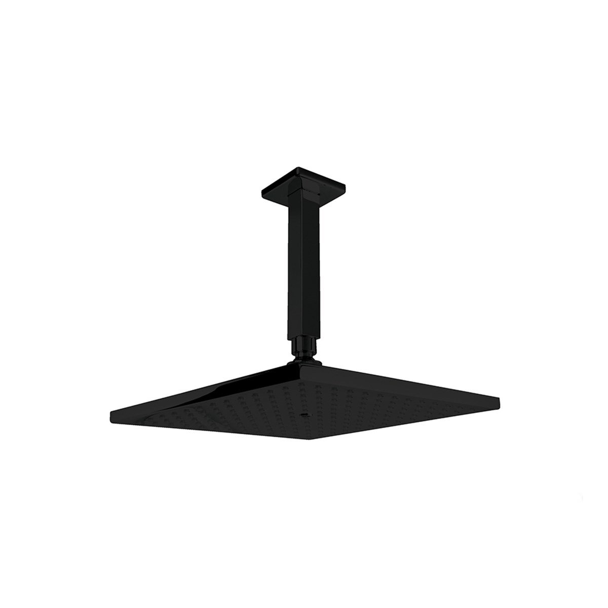 Newarc Corner Tepe Duş Başlığı Tavandan Ayarlı Siyah 470532b resmi