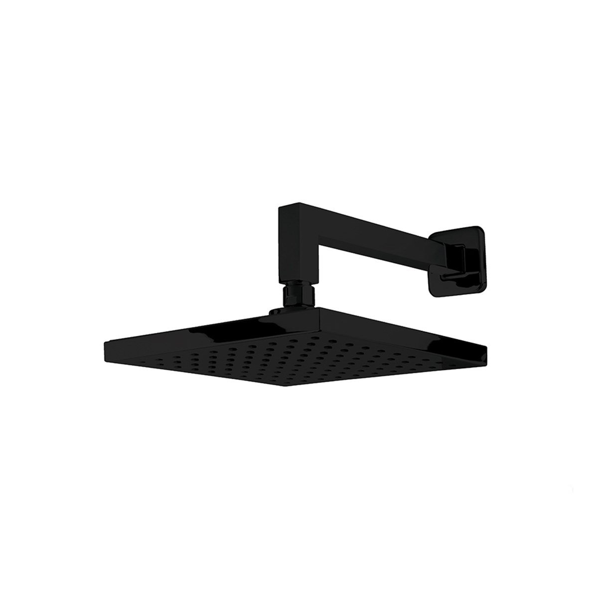 Newarc Corner Tepe Duş Başlığı Duvardan Ayarlı Siyah 470531b resmi