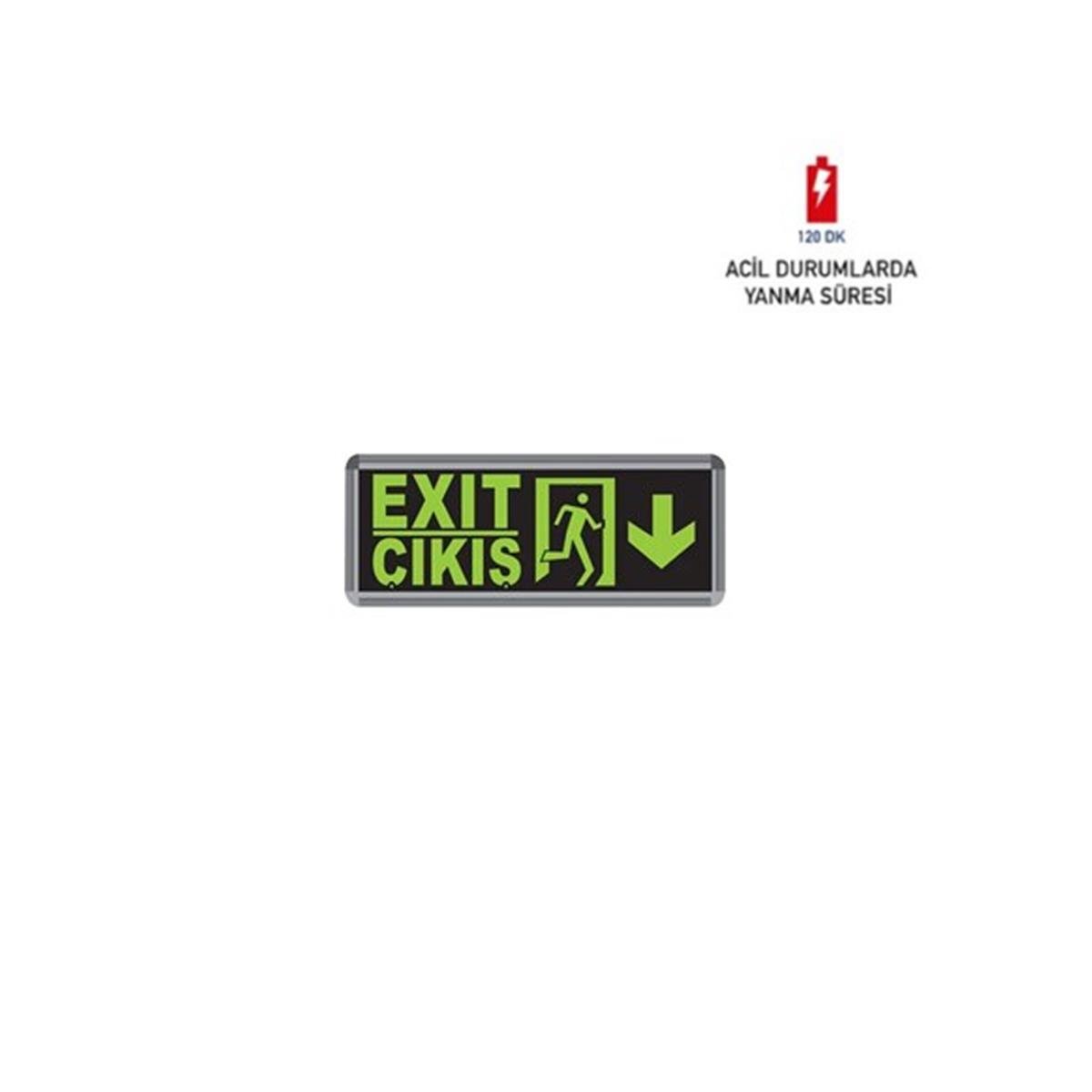 Exit Acil Çıkış Armatürü 3W Fl-9002 resmi