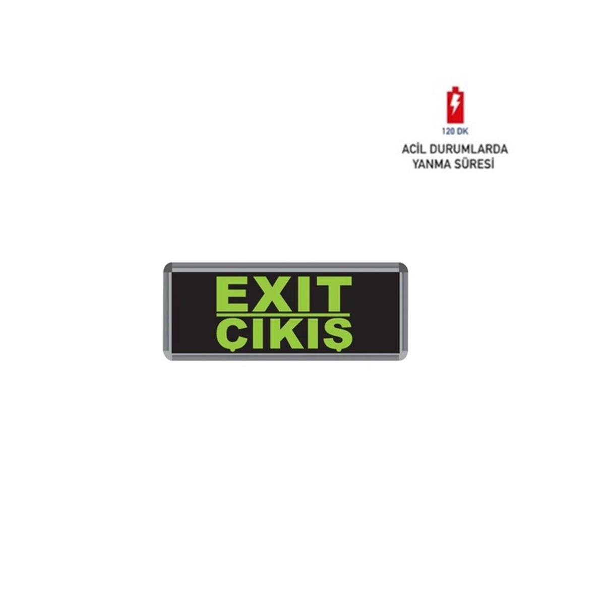 Exit Acil Çıkış Armatürü 3W Fl-9006 resmi