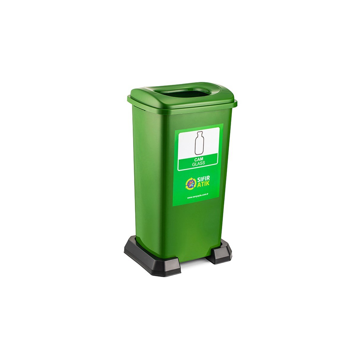 Şenyayla 4398 Sıfır Atık Geri Dönüşüm Kutusu 70Lt Cam resmi