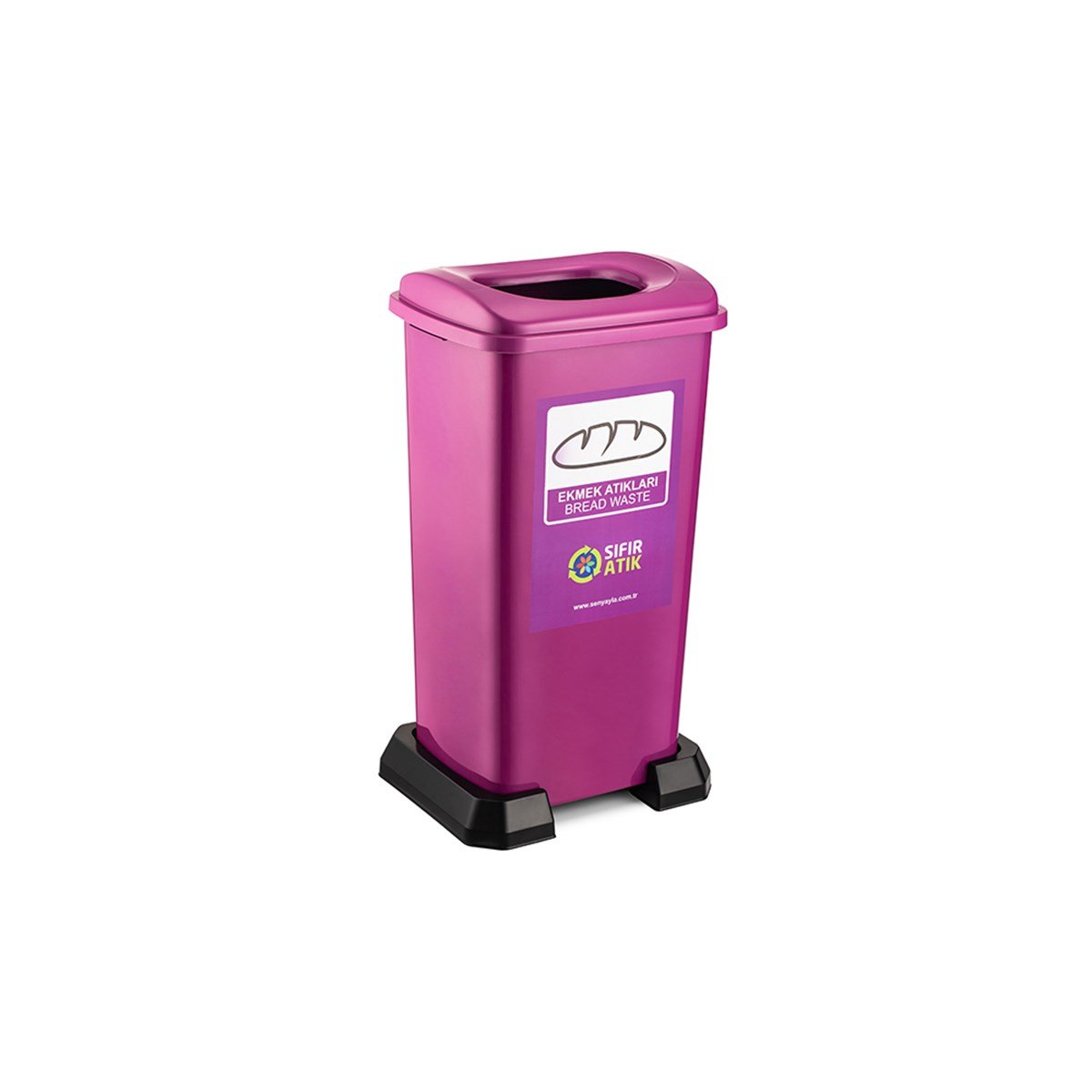 Şenyayla 4398 Sıfır Atık Geri Dönüşüm Kutusu 70Lt Ekmek resmi