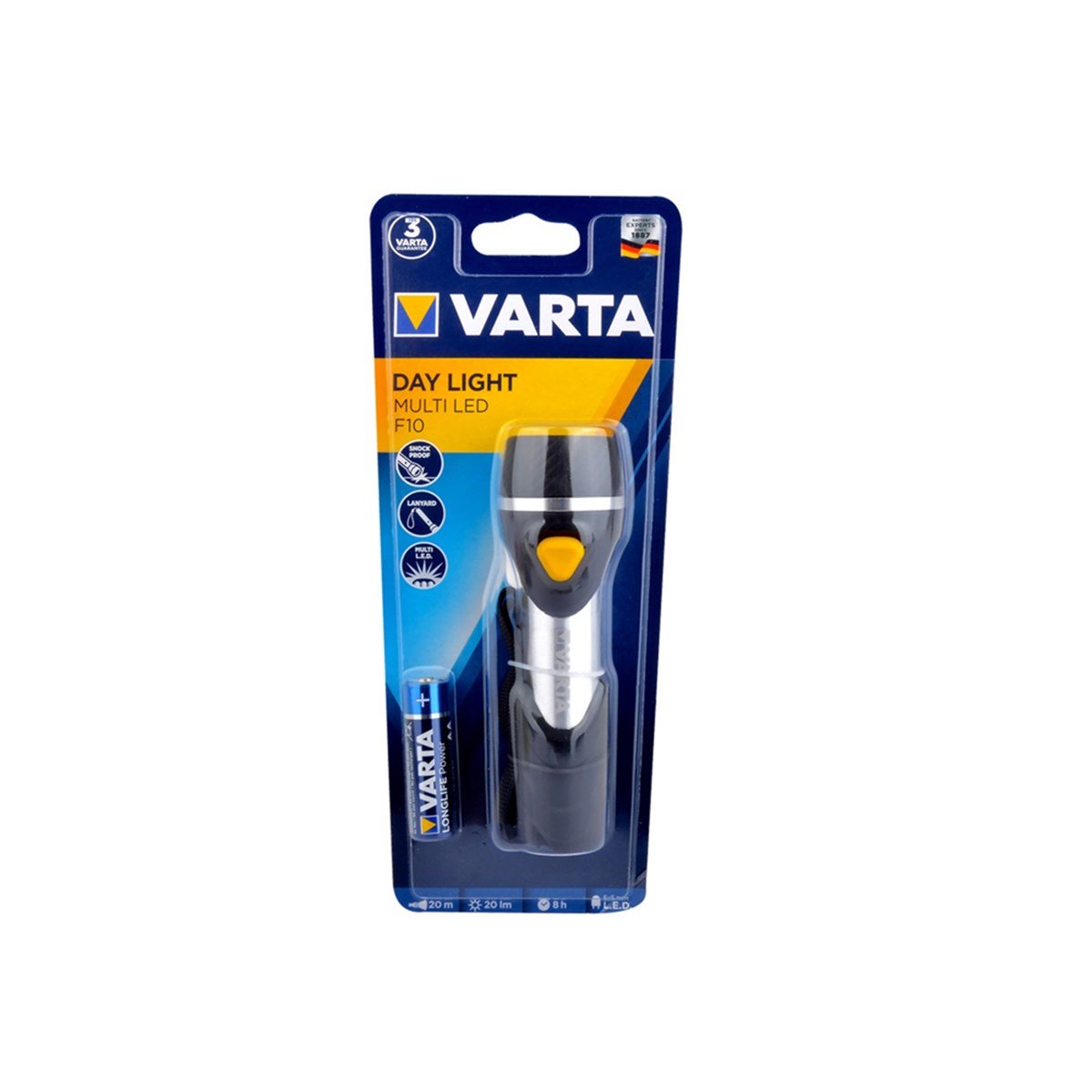 Varta 16631 Day Light Multi Led F10 Fener 1Xaa Pil resmi