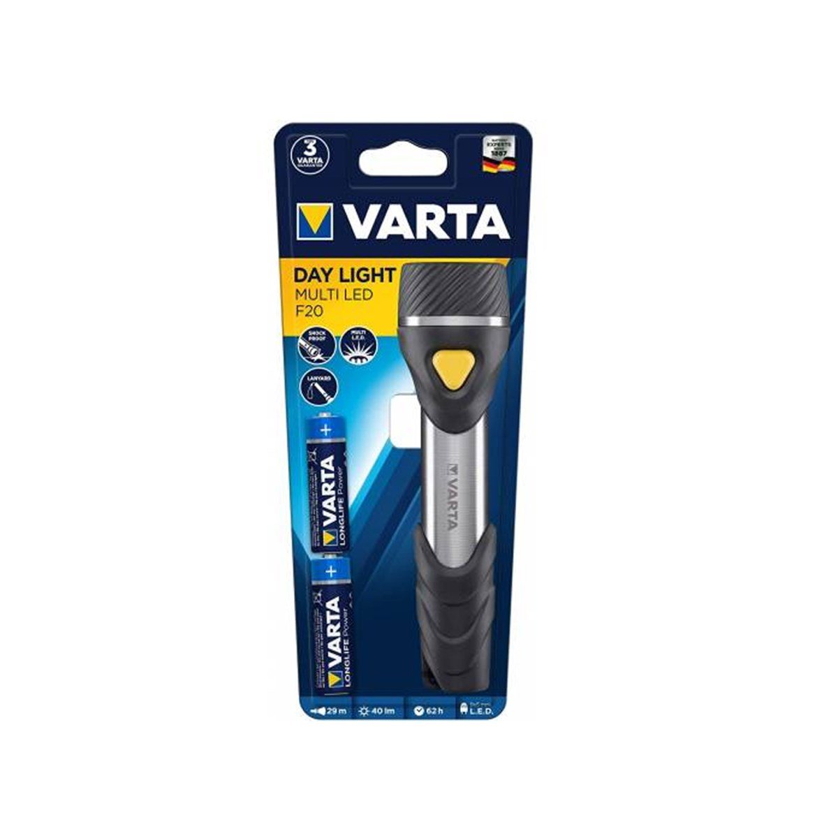 Varta 16632 Day Light Multi Led F20 Fener 2Xaa Pil resmi