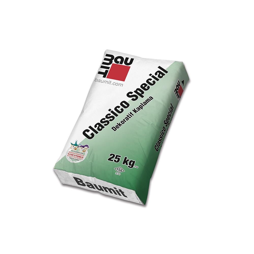 Baumit Classico Special Rille Dekoratif Sıva Çizgi Dokulu 2Mm 25 Kg resmi