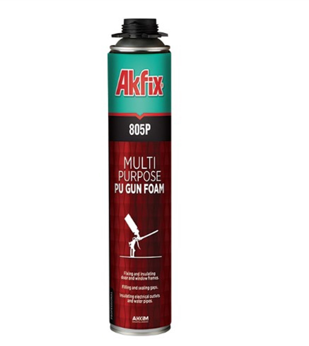 Akfix 805P Poliüretan Yalıtım Köpüğü 850 Gr (Tabancalı Kullanım) resmi