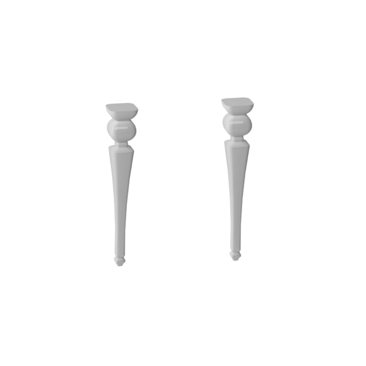 Newarc Antika 2'li Ayak Oval Elt.A012 resmi