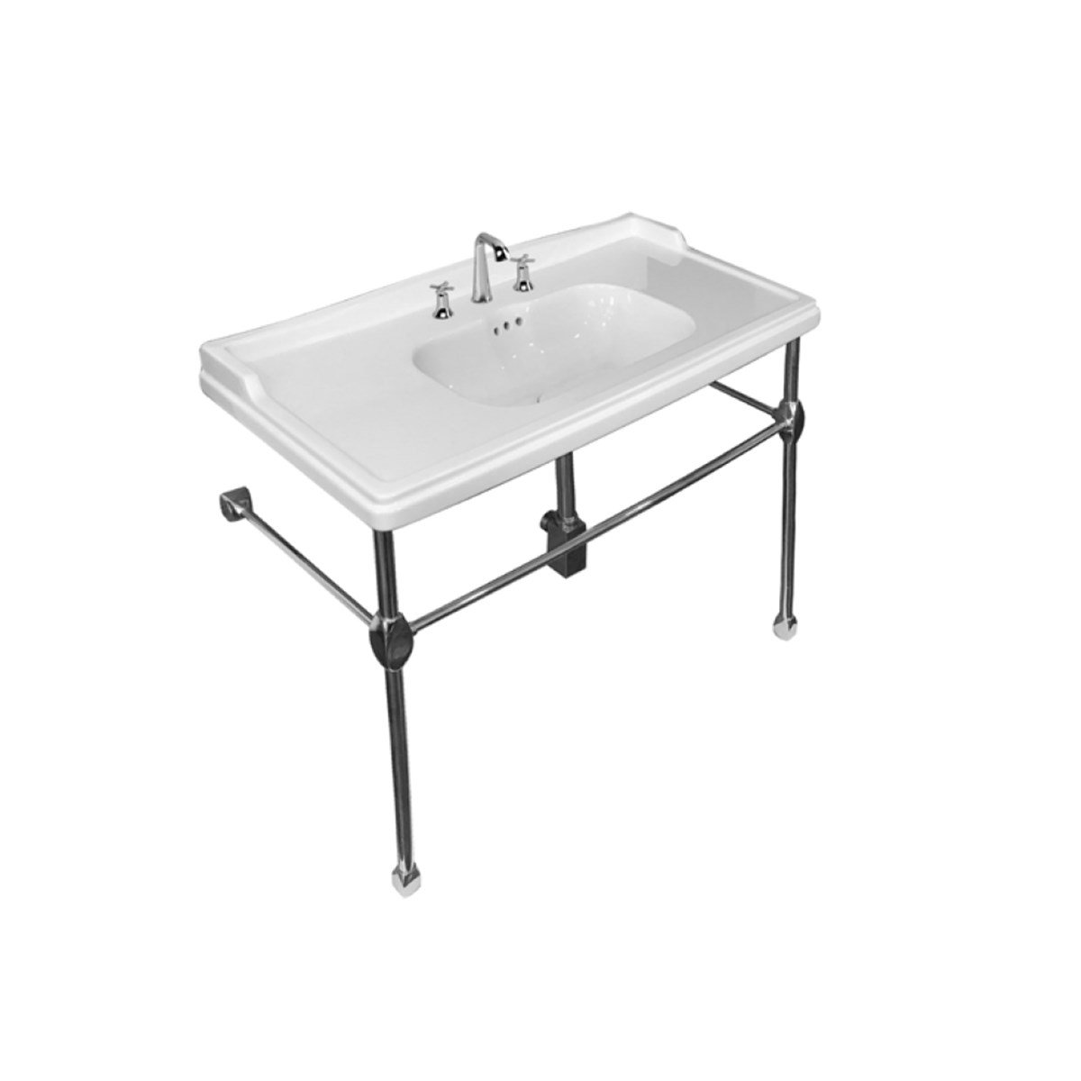 Newarc Krom Ayaklı Lavabo Elite 80Cm Elt.A080 resmi