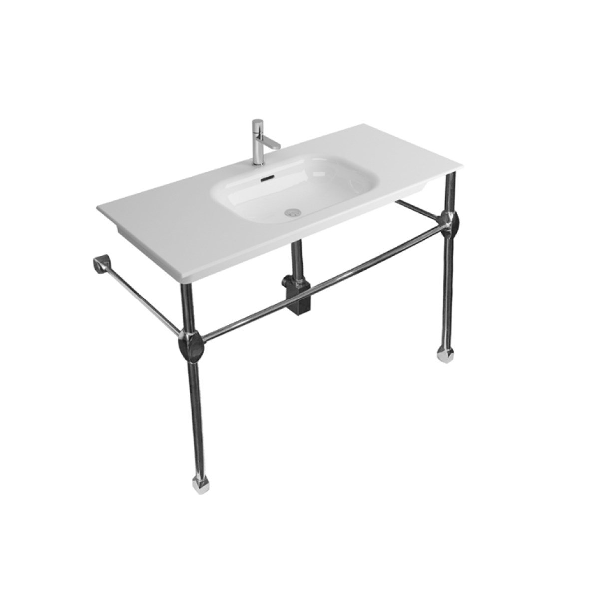 Newarc Krom Ayaklı Lavabo Natural 80Cm Nat.A080 resmi