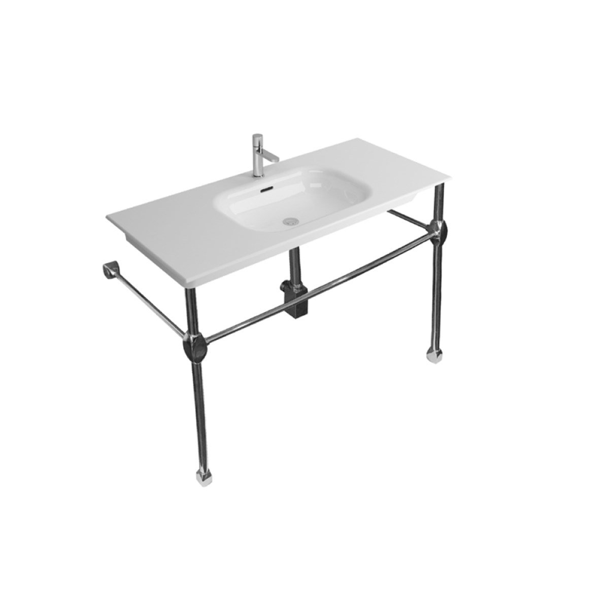 Newarc Krom Ayaklı Lavabo Natural 120Cm Nat.A120 resmi