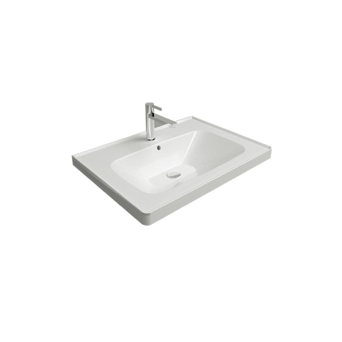 Newarc Etajerli Lavabo Newline 50X38X4,5Cm New.L.050 resmi
