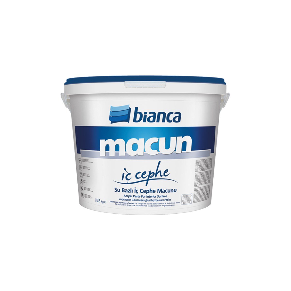 Bianca İç Cephe Macunu 4 Kg Sarı resmi