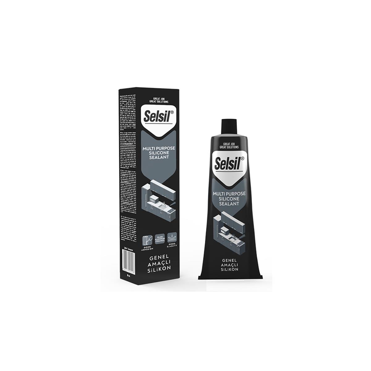 Selsil Tüp Silikon 50 Ml Şeffaf 2550 resmi