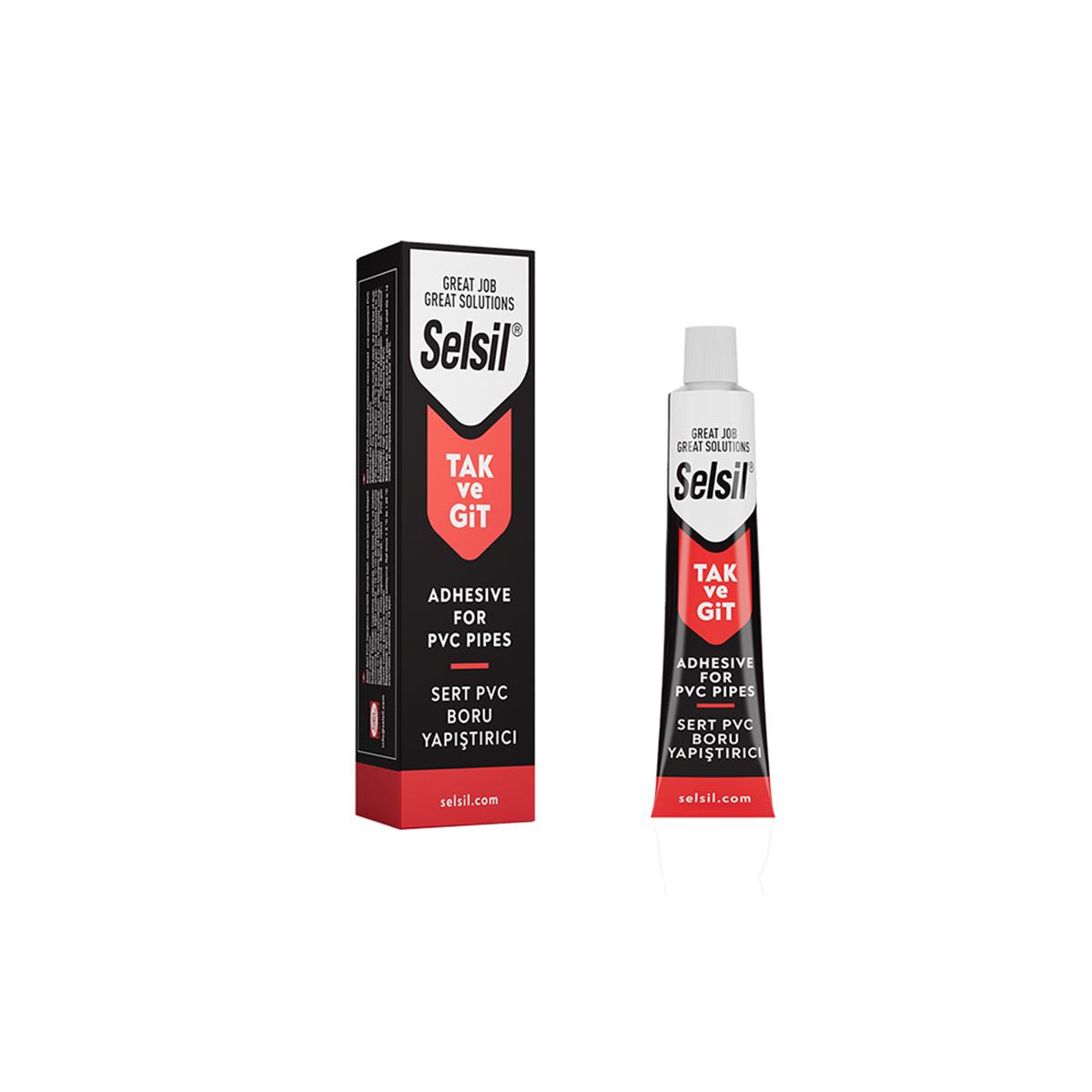 Selsil Tak ve Git Sert Pvc ve Boru Yapıştırıcı 50 Gr 2552 resmi
