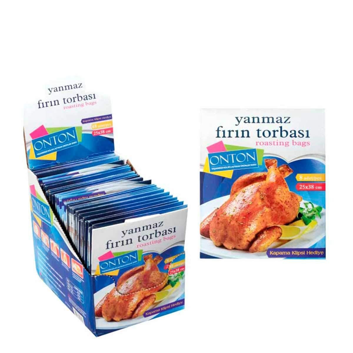 Onton Fırın Torbası Yanmaz 25x38 cm 8'li resmi