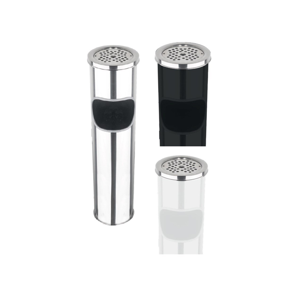 Maxiflow Lüks Mini Izgaralı Kolon Küllük Beyaz 29736 resmi